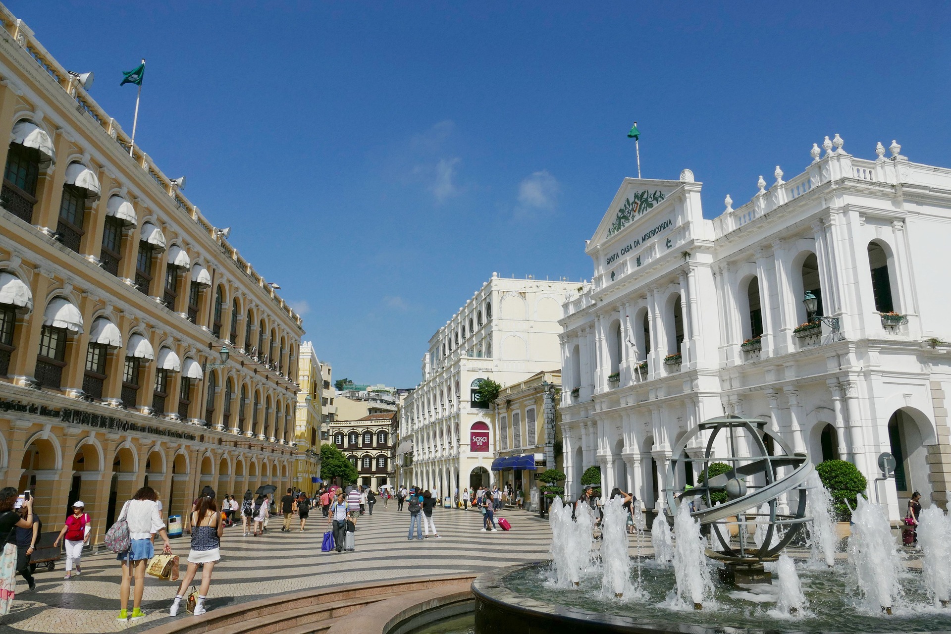 Macau, China - 8 De Dezembro De 2016: Vista Em Perspectiva Do